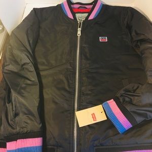 Womens Levi's Retro Varsity Logo Bomber Jacket